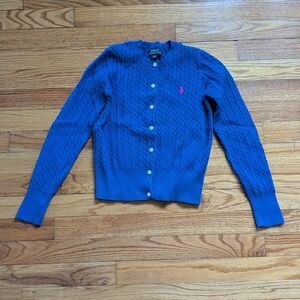 Polo by Ralph Lauren Blue Cable Knit Sweater